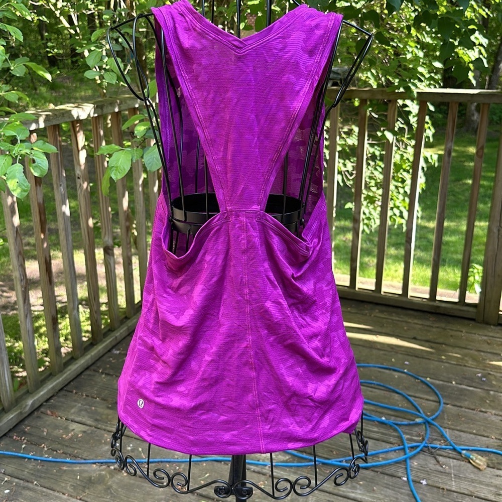 Lululemon Burn Out Purple Tank Burnout Workout Top​​ - Picture 4 of 7